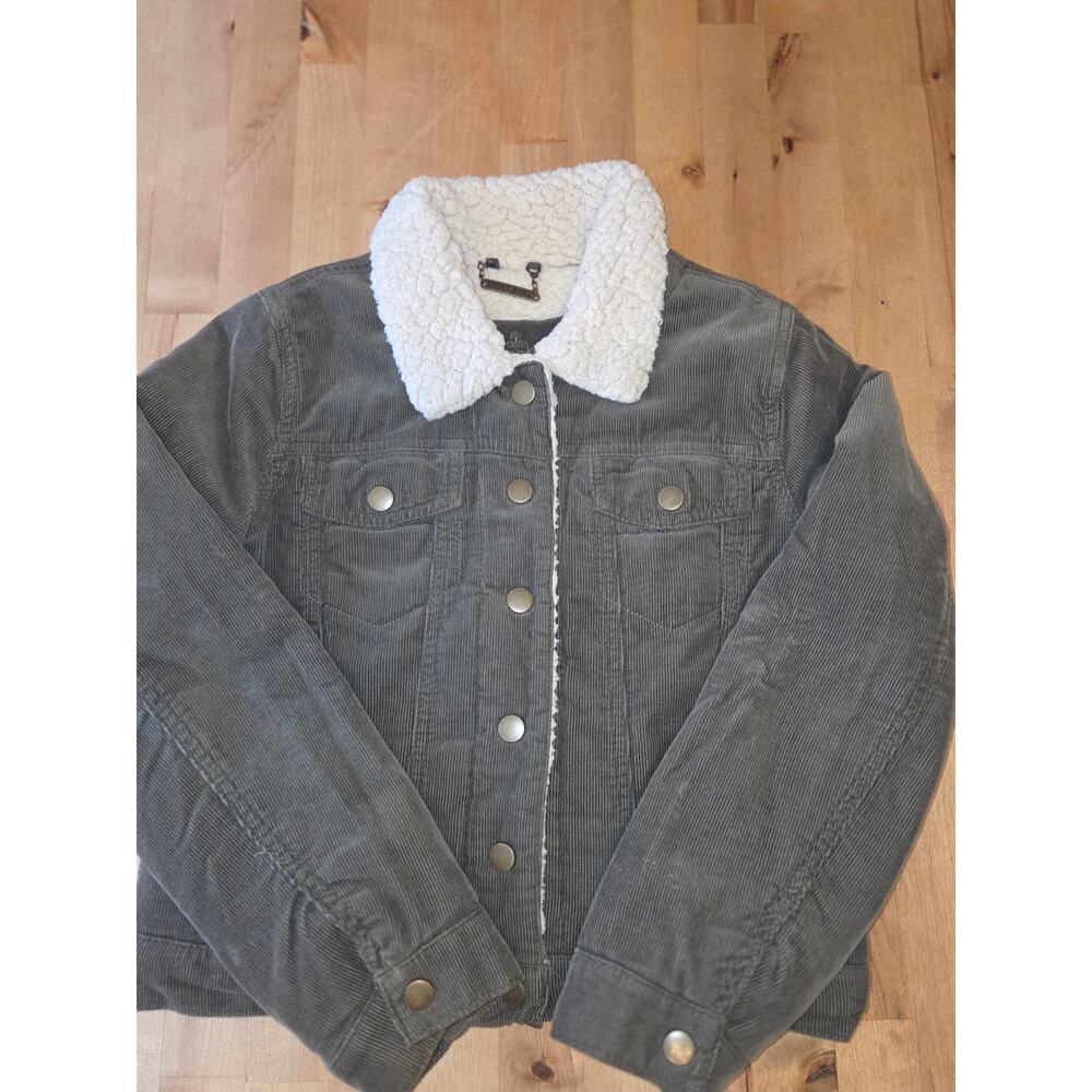 Jou Jou Kids Corduroy Sherpa Lined Jacket Size M